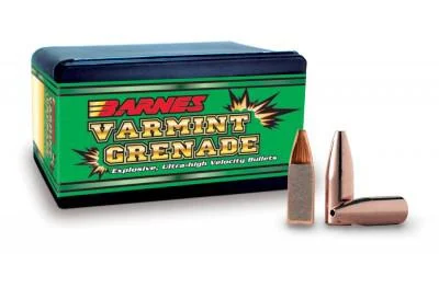 Barnes Varmint Grenade Rifle Bullets 6mm .243" 62 gr VGFB 250/ct