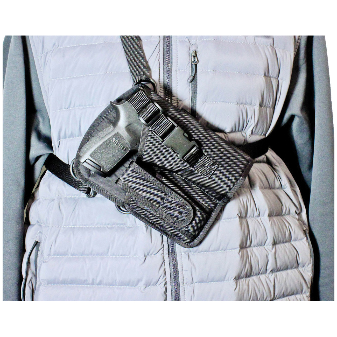 DeSantis Gunhide Yukon Hunting Rig Colt 1911 Government Nylon Right Shoulder Holster - M72BALAZ0