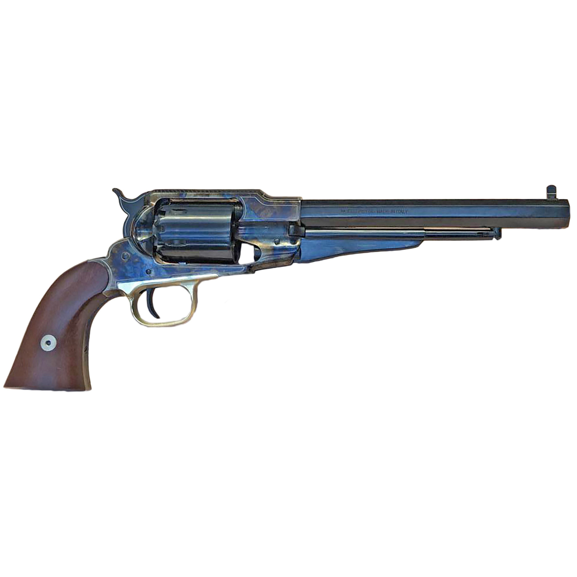 Cimarron Angel Eyes .45 Long Colt Revolver, 8" Barrel, Fixed Sights, Blue - ANGELEYES