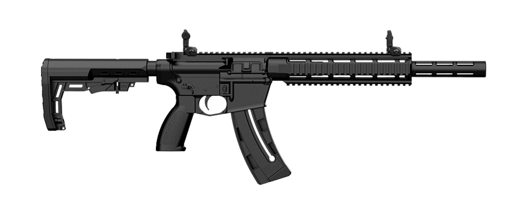 Retay RA1522 16.5" .22LR 25rd AR Rifle w/ Quad Rail, Black