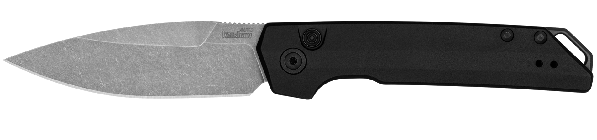 Kershaw Launch Iridium Auto Folding Spear Point Knife, Black - 7038