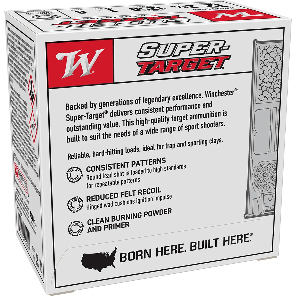 Winchester Super Target Load 12 ga. 2 3/4 in.1 oz. 8 Shot 25 rd.