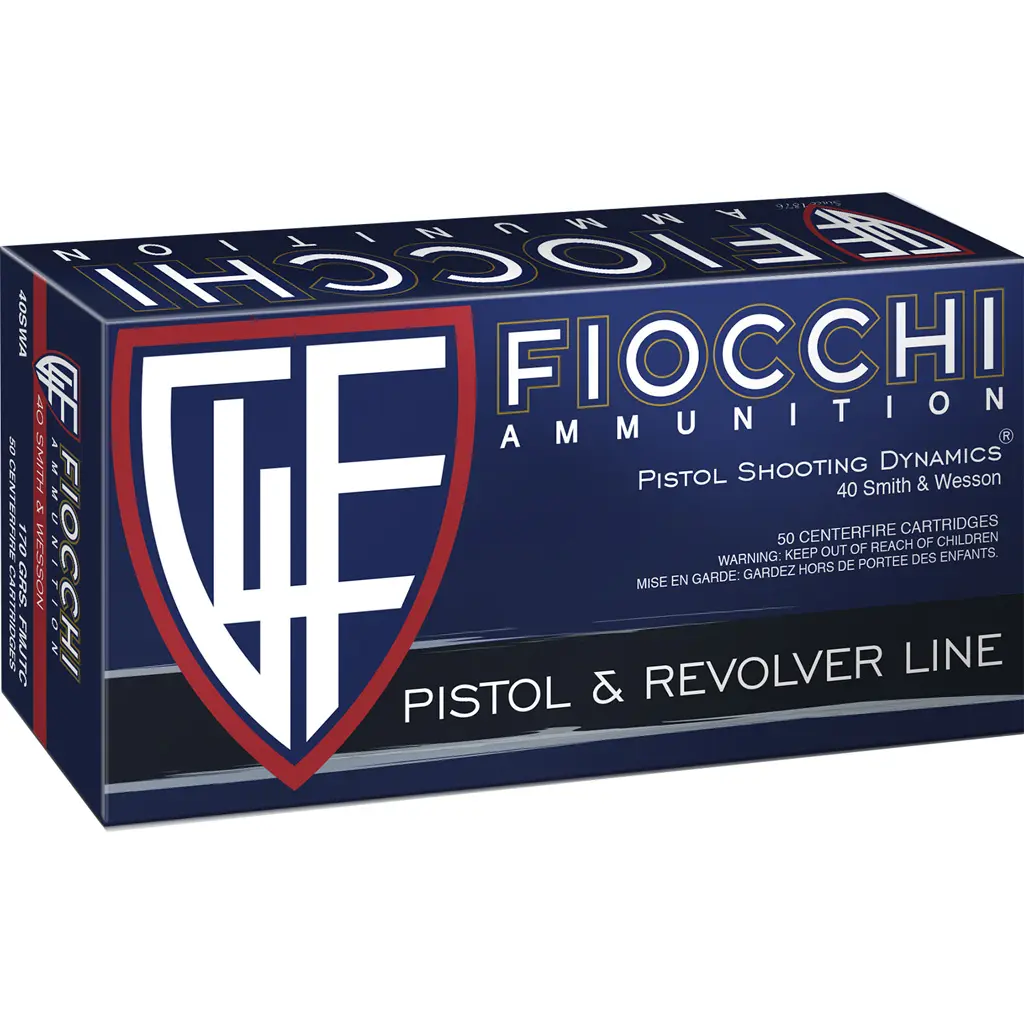 Fiocchi Range Dynamics Pistol Ammo 40 S 170 gr. FMJTC 50 rd.