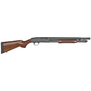 Mossberg 590 Retrograde, 12 Gauge, 18.50 Barrel, 6+1 Capacity, Walnut Stock, Pump Action Shotgun