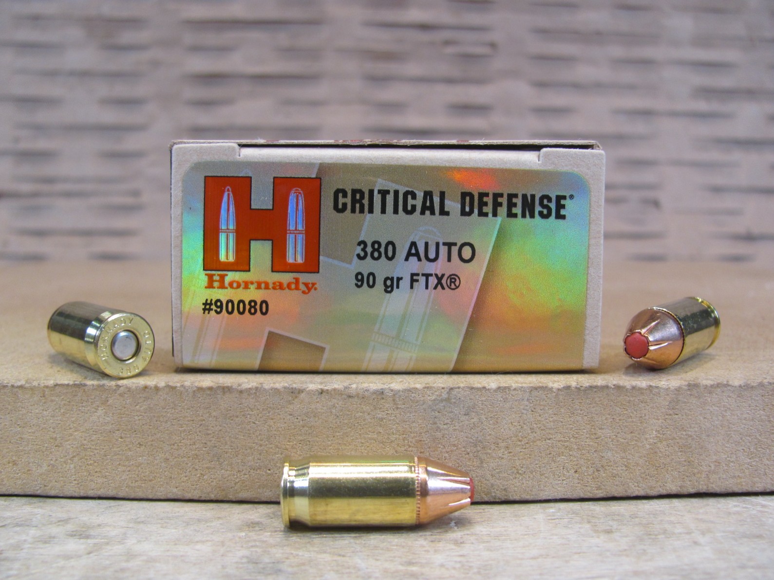 25 Round Box – 380 Auto Hornady Critical Defense 90 Grain FTX Hollow Point Ammo – 90080
