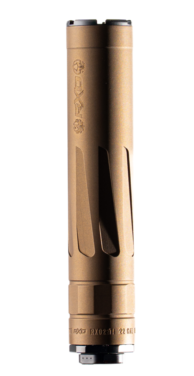 Dead Air RXD22Ti .22LR Suppressor, Burnt Bronze - RXD22TiBB