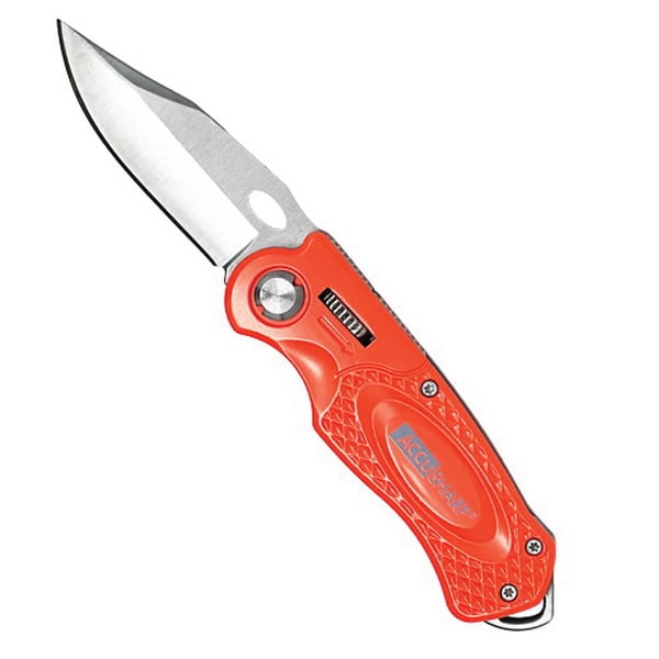 Brighten Your Outdoor Gear with AccuSharp Sport Folding Knife in Orange - 709C