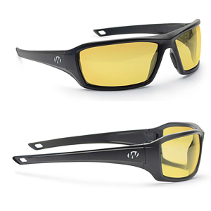 Walker-S Walker's IKON Forge Shooting Glasses Black with Amber Lens