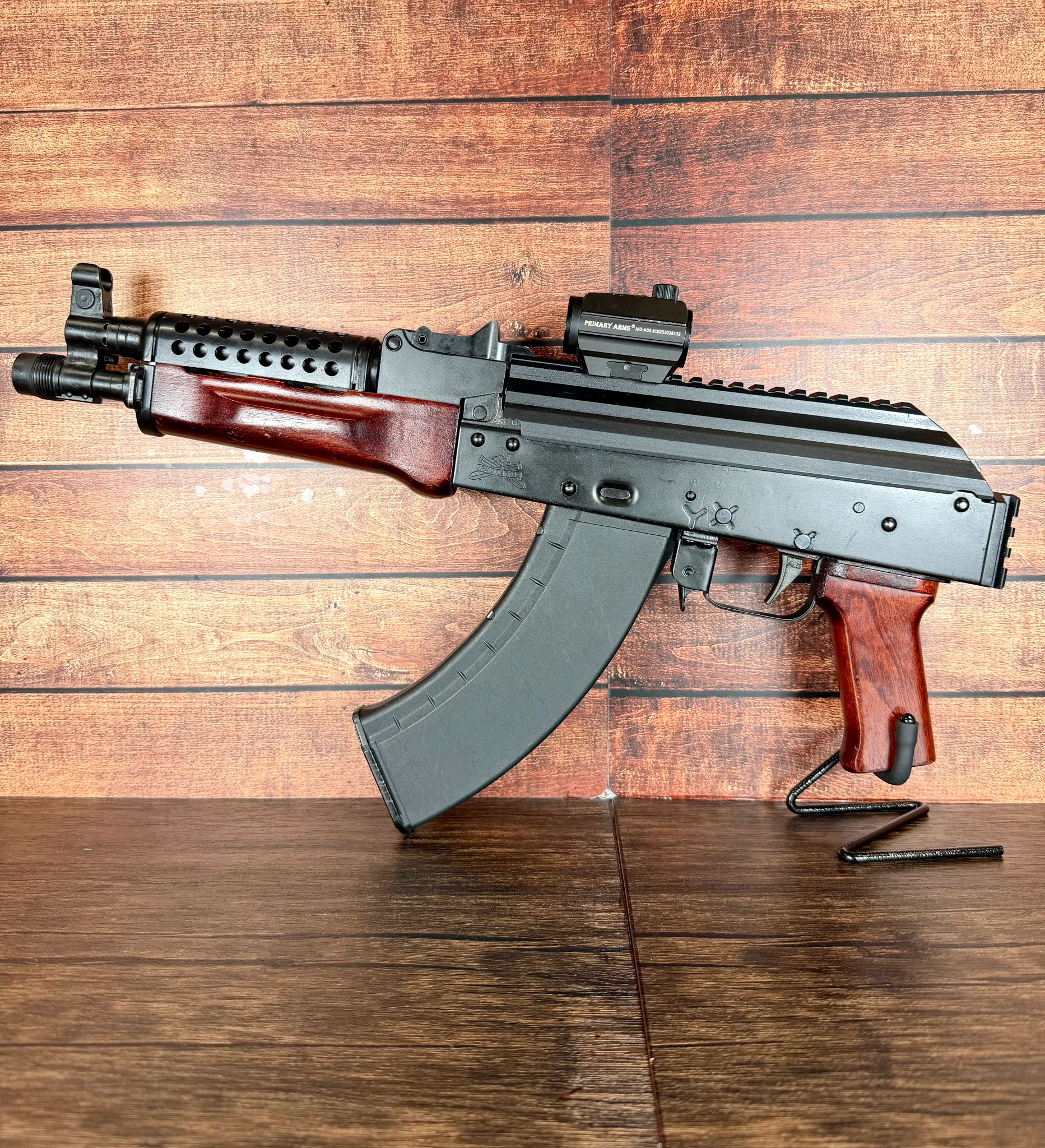 PALMETTO STATE ARMORY PSA AK-P7 Red Wood 7.62x39 AK47 with Primary Arms Red Dot Sight (Used)