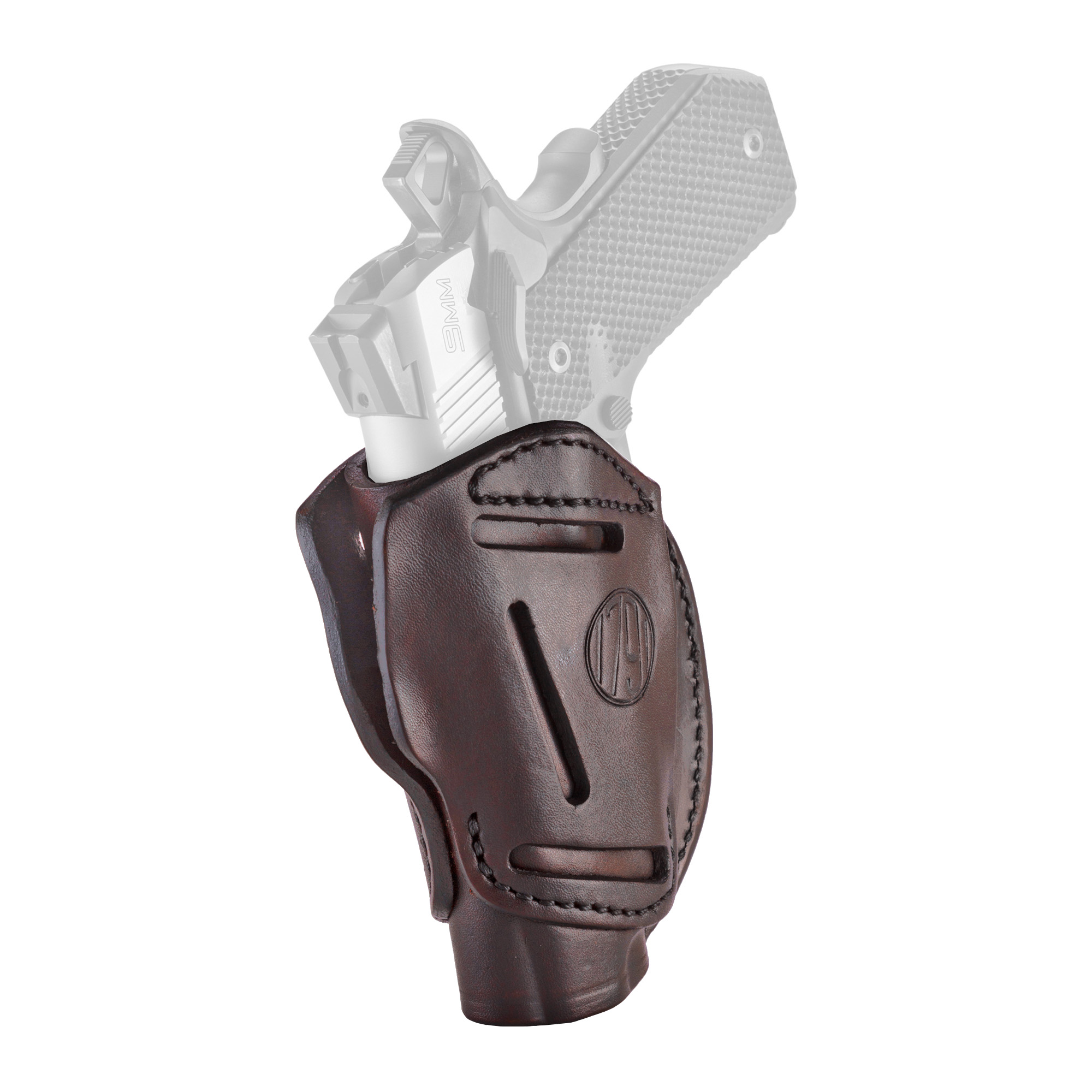 1791 3 Way OWB Ambidextrous Holster, Size 1 Leather Brown - 3WH1SBRA