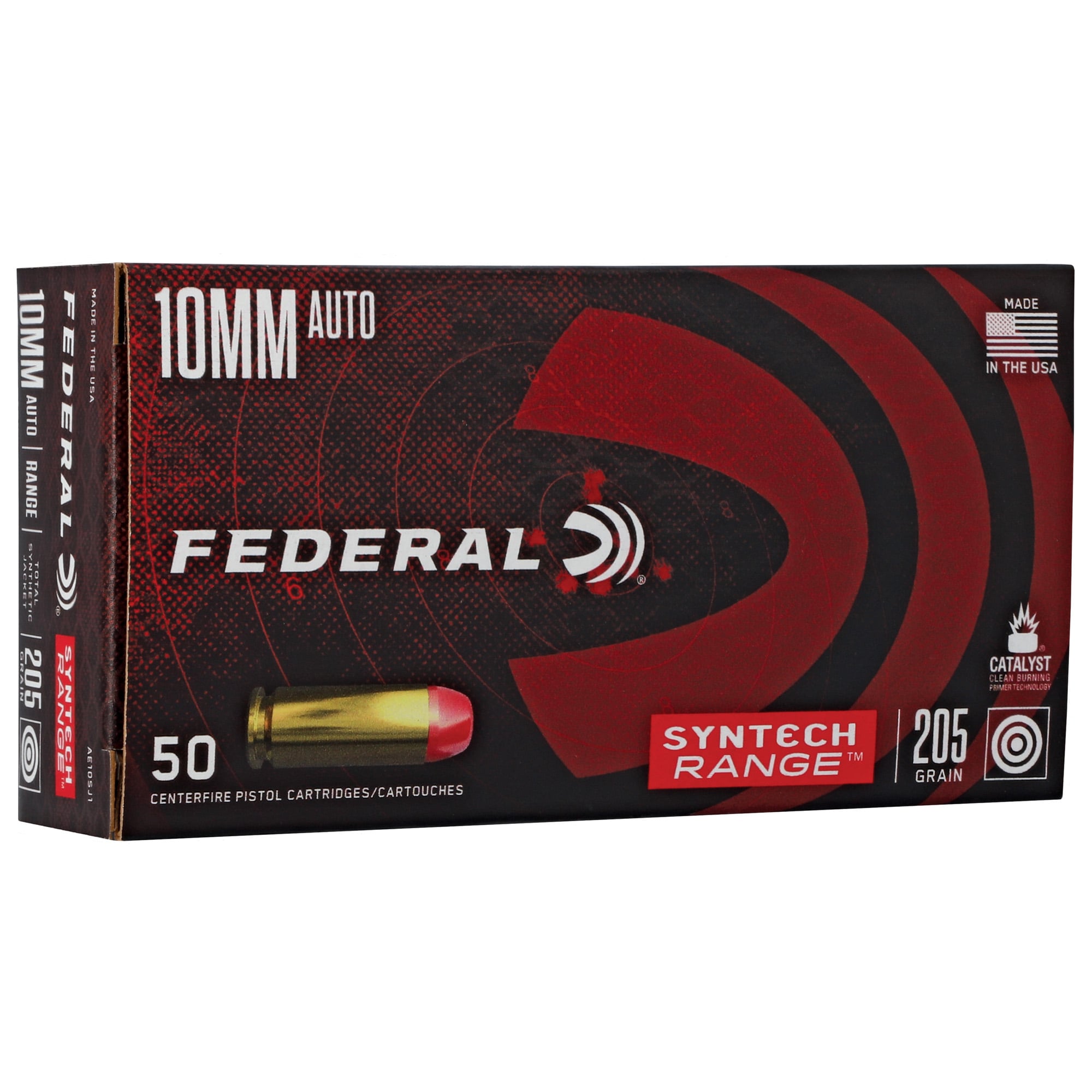 Federal American Eagle 10mm Ammunition, 50 Rounds TSJ 205Gr - AE10SJ1