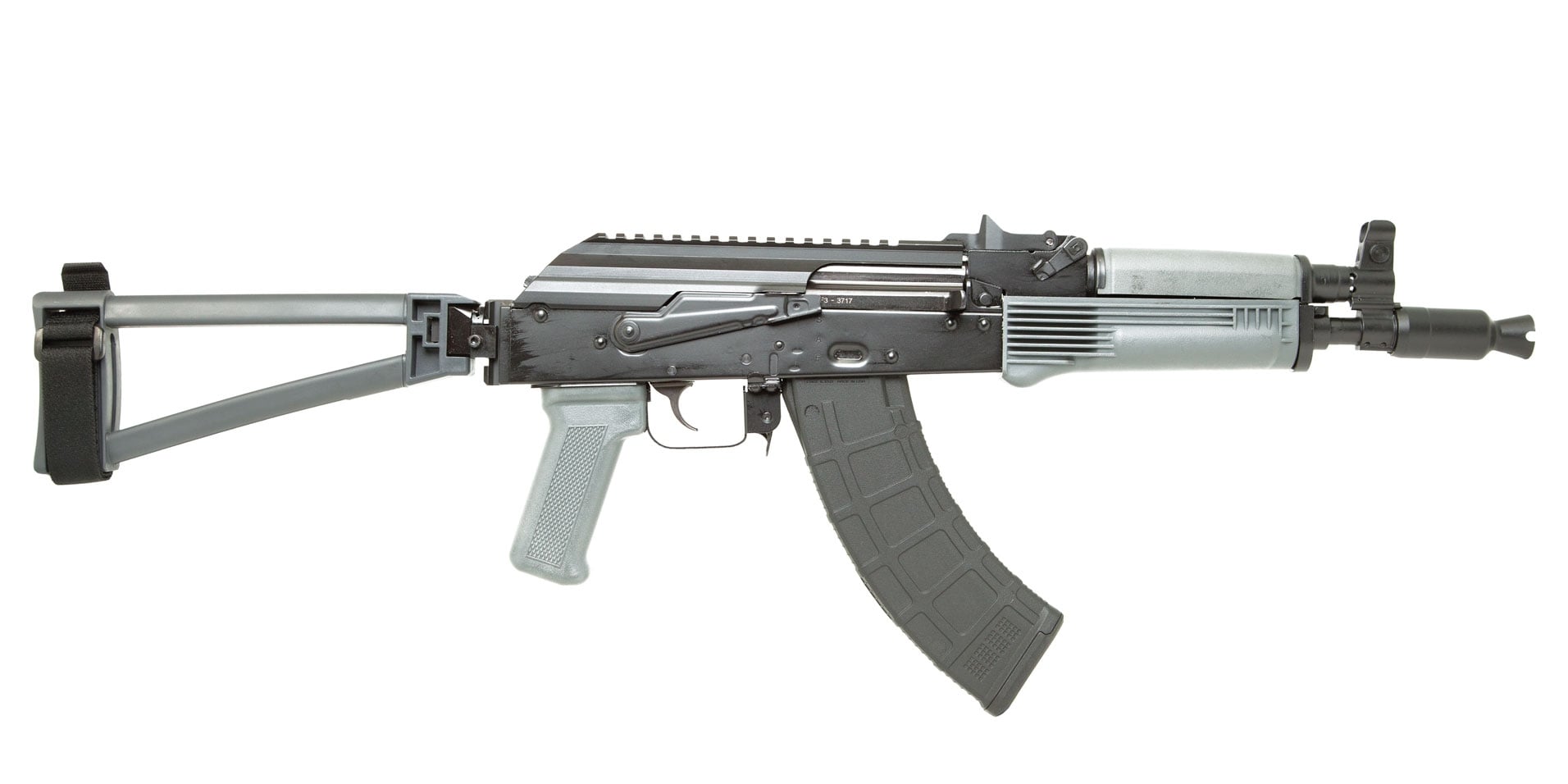 PSA AK-P GF3 Classic Triangle Side Folding Pistol, Gray