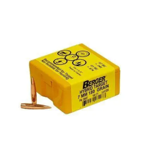 Berger Bullets 28407 Target  7mm .284 180 gr Hybrid 100 Per Box