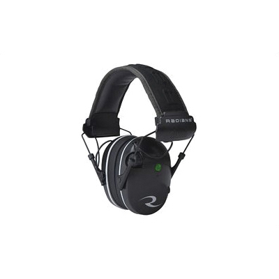 Radians R3200 Dual Mic NRR 23 Electonic Earmuff, Black - R3200ECS