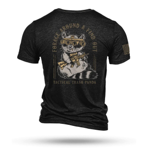 New-Line-Apparel Nine Line Tactical Trash Panda Tri-Blend T-Shirt Black S