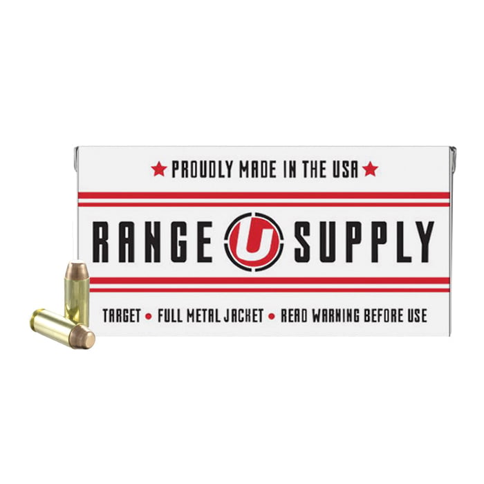 Underwood Range Supply Handgun Ammunition 10mm Auto 180 Grain FMJ 1250 fps 50/ct - Flat Rate Shipping Under 30lbs! - No Credit Card Fees
