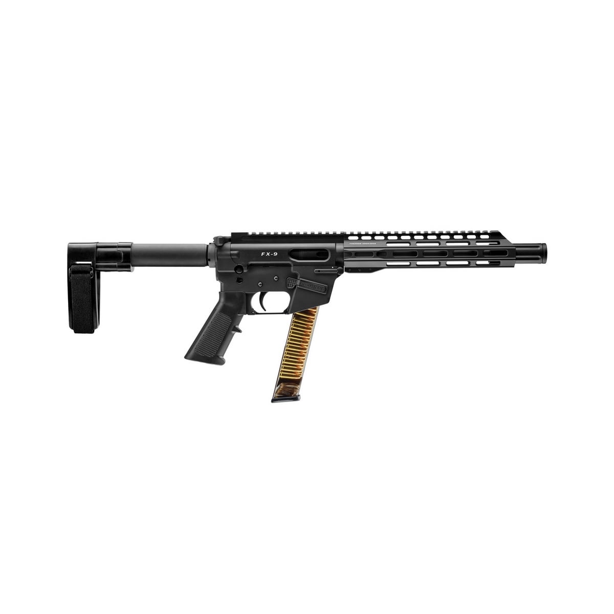 Freedom Ordnance FX-9 9mm 10" AR Pistol, Black - FX9P10SBM