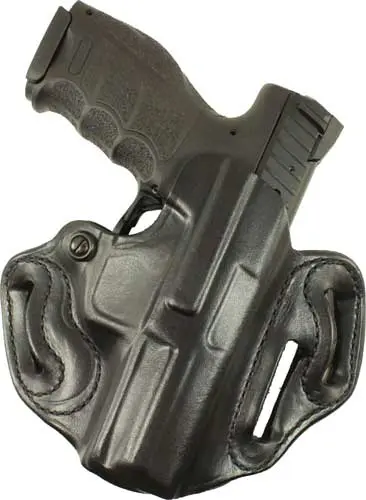 DESANTIS SPEED SCABBARD HOLSTR - RH OWB LEATHER RUGER 57 BLK