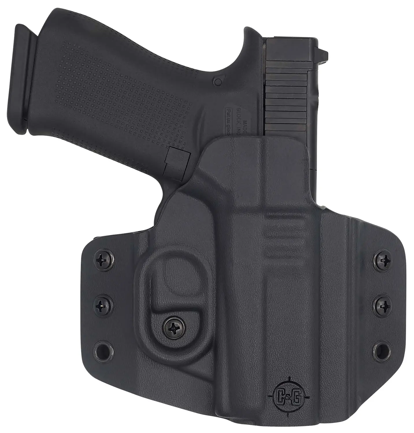 C Holsters 0060100 Covert OWB Black Kydex Belt Loop Glock 43/43X/MOS