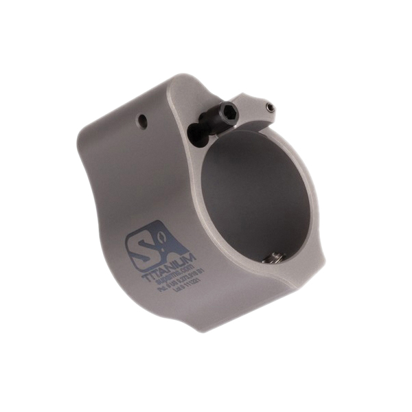 Superlative Arms Solid Set Screw Direct Impingement Adjustable Gas Block 0.875" x 1", Gray