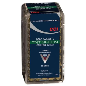 CCI 0063 Maxi-Mag TNT 22 Mag 30 gr Jacketed Hollow Point (JHP) 50 Bx/ 40 Cs