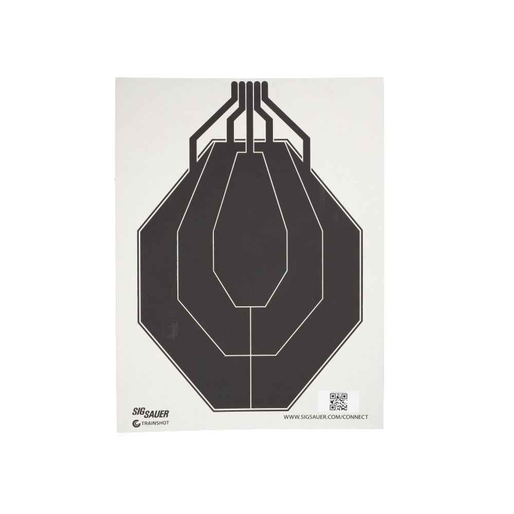 Sig Sauer T300 IPSC Target, Black/White
