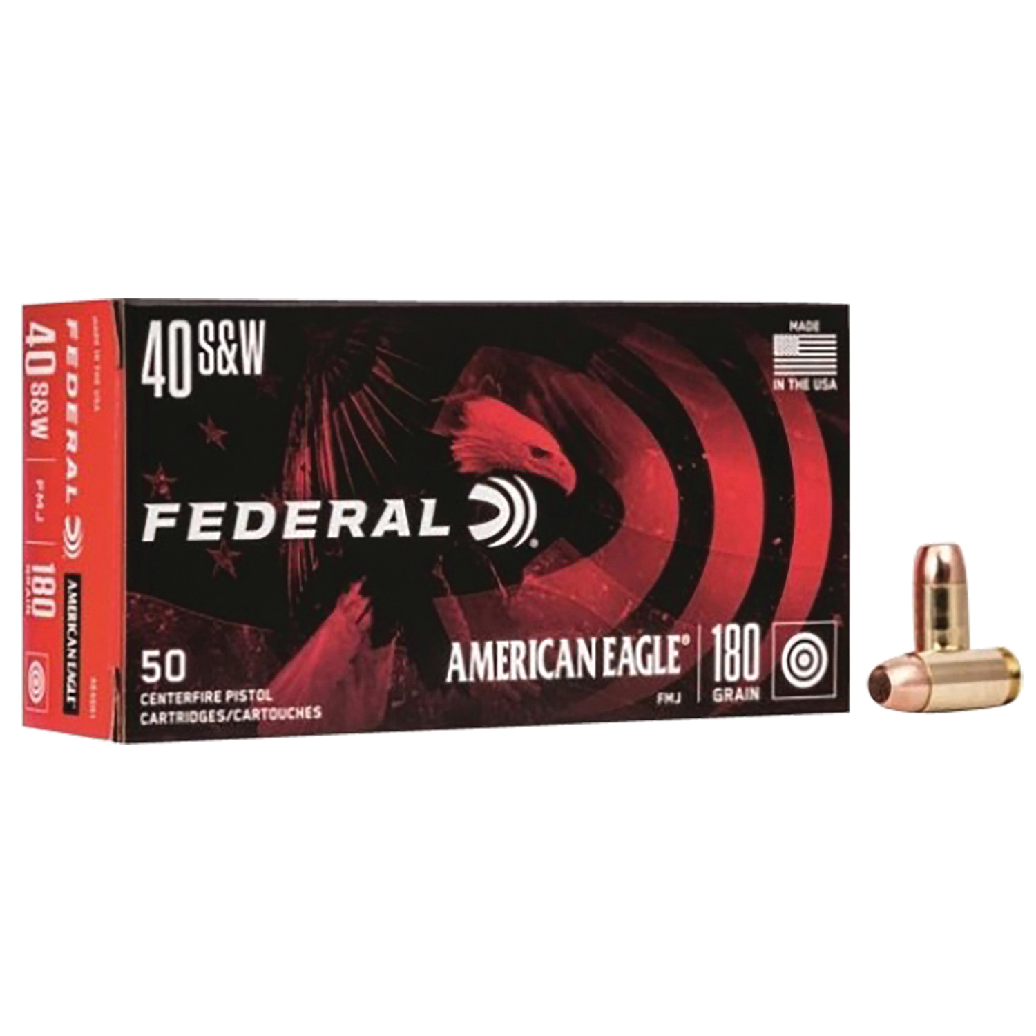 Federal Gold Medal Pistol Ammo 40 S&W 180 gr. FMJ 50 rd. - No Credit Card Fees - Low, flat rate shipping