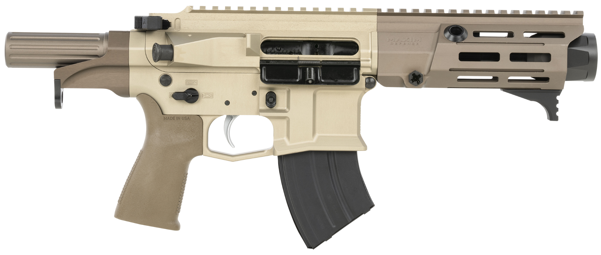 Maxim Defense PDX 505-SPS 7.62x39mm 5.5" 20rd AR Pistol , Flat Dark Earth - MXM50800