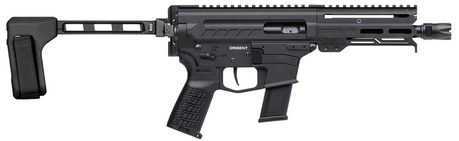CMMG DISSENT MKG Braced .45 ACP 6.5" Armor Black
