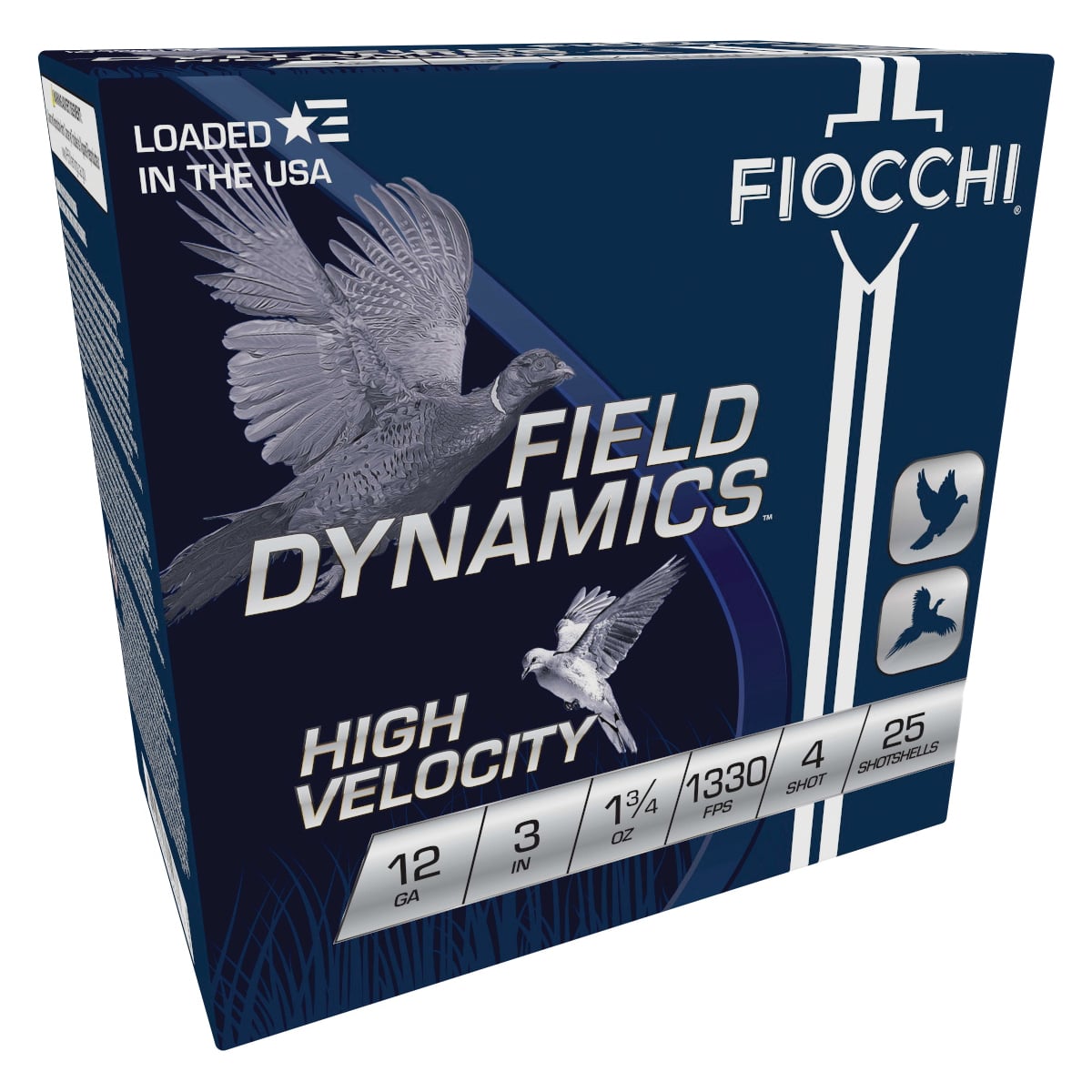 Fiocchi Field Dynamics High Velocity 12 Gauge 3" #4 - 1.37 oz - 25rds - 123HV4