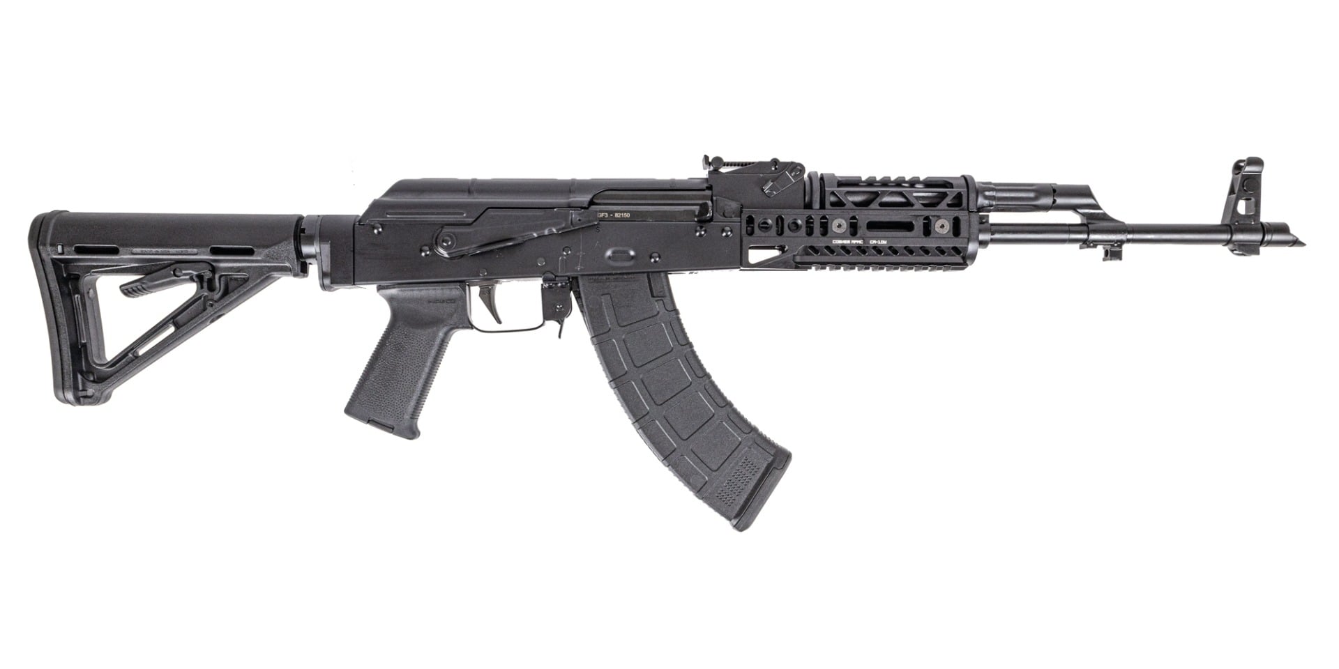 PSA AK-47 GF3 with M4 Stock, Soviet Arms SA-10U & SA-19 Rails,  and ALG Trigger