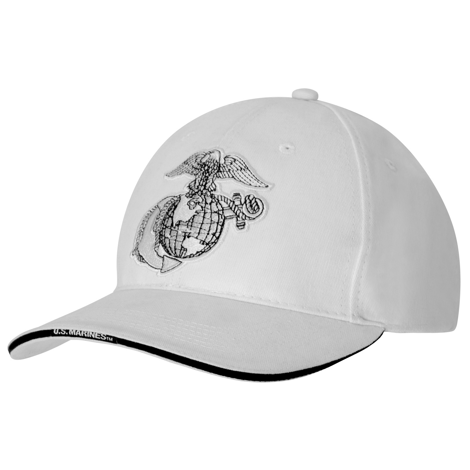 Rothco Deluxe Eagle, Globe Anchor Low Profile Cap - White