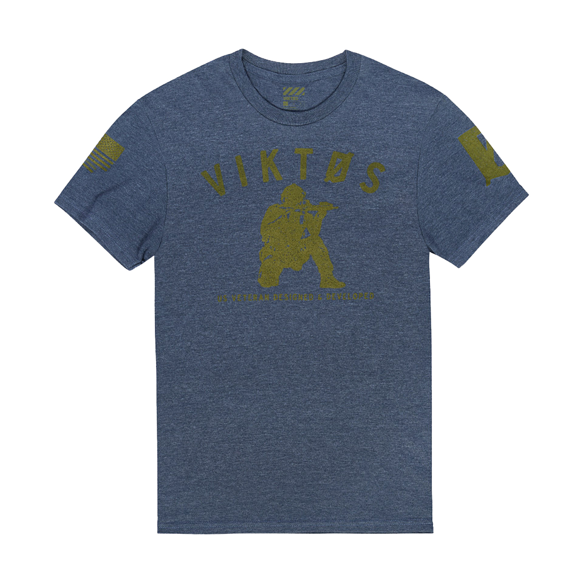 Viktos Varsity T-Shirt, Navy Heather - Small