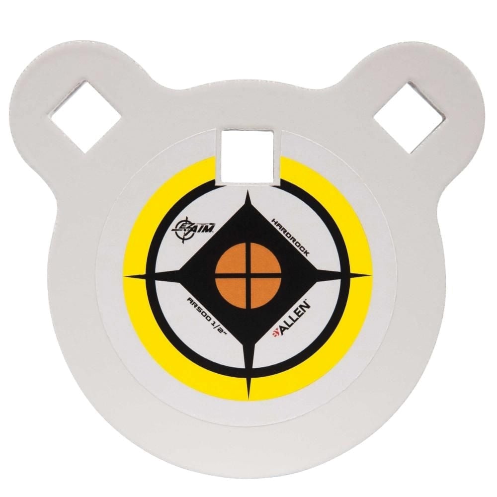 EZ Aim Hardrock Gong Shooting Target - Black/White/Yellow, 3-Pack - 15596