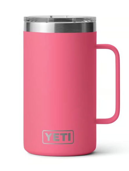 Yeti Rambler 24 oz Mug w/ MagSlider Lid, Tropical Pink