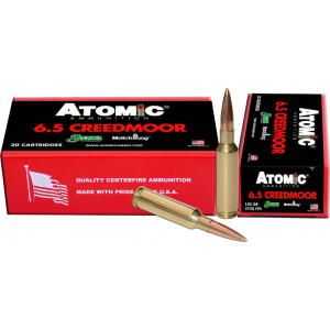 Atomic 00404 Match 6.5 Creedmoor 142 GR Match HP - 20rd Box