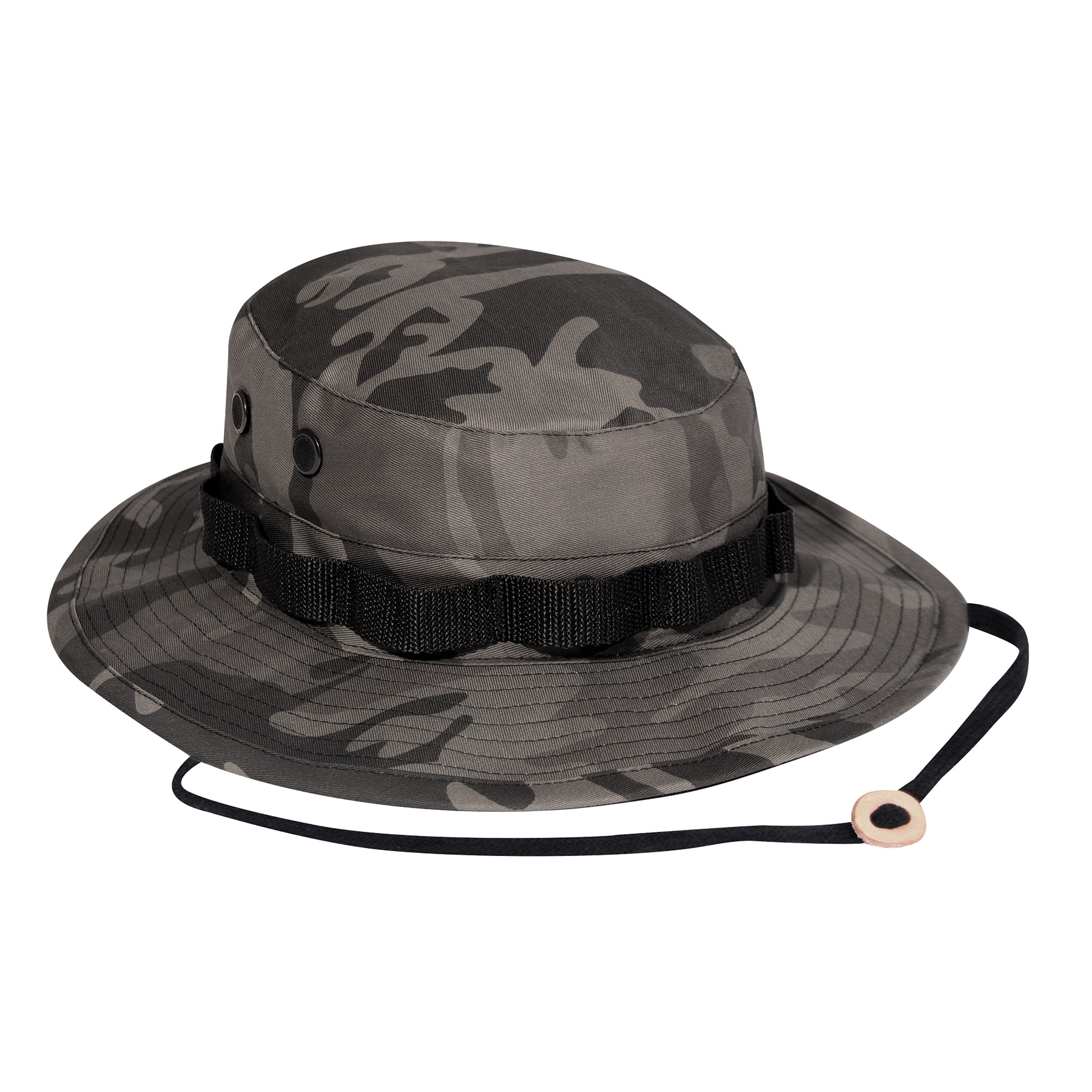 Rothco Camo Boonie Hat - Black Camo, Head Size 7