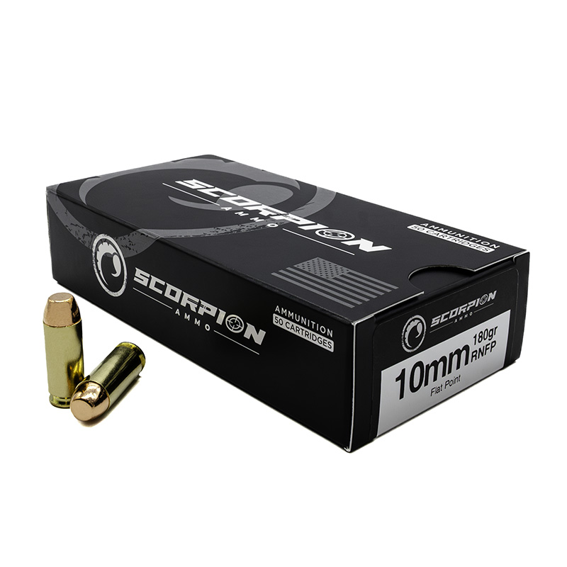 Scorpion Ammo 10mm 180gr RNFP 50rd - 10180RNFP-S50