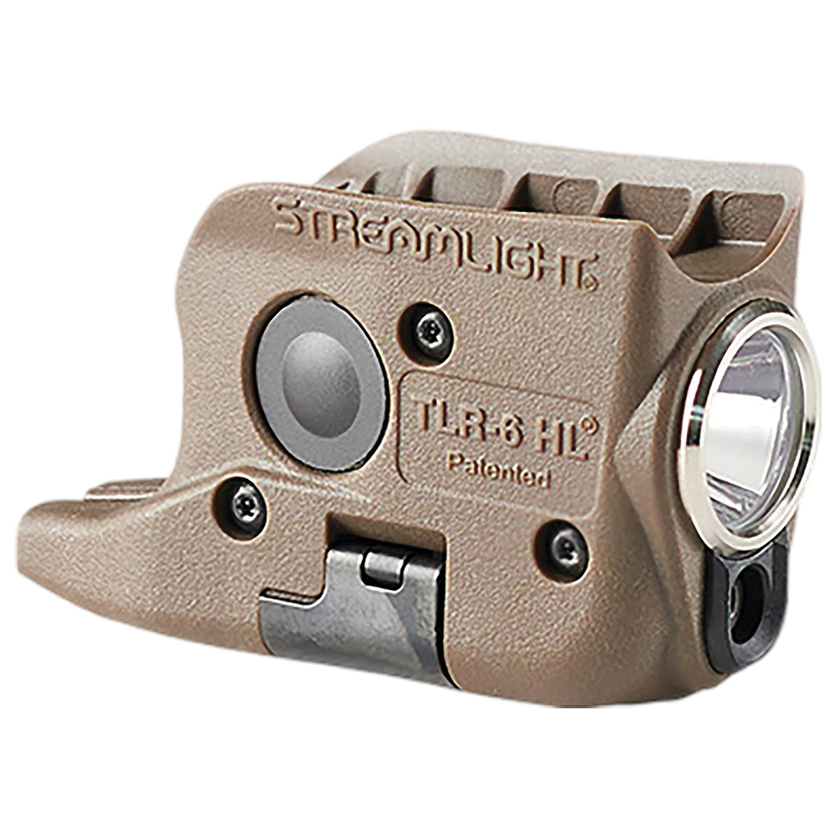 Streamlight TLR-6 HL Tactical Light with Integrated Red Aiming Laser - 300 lm Precision and Visibility - 69341