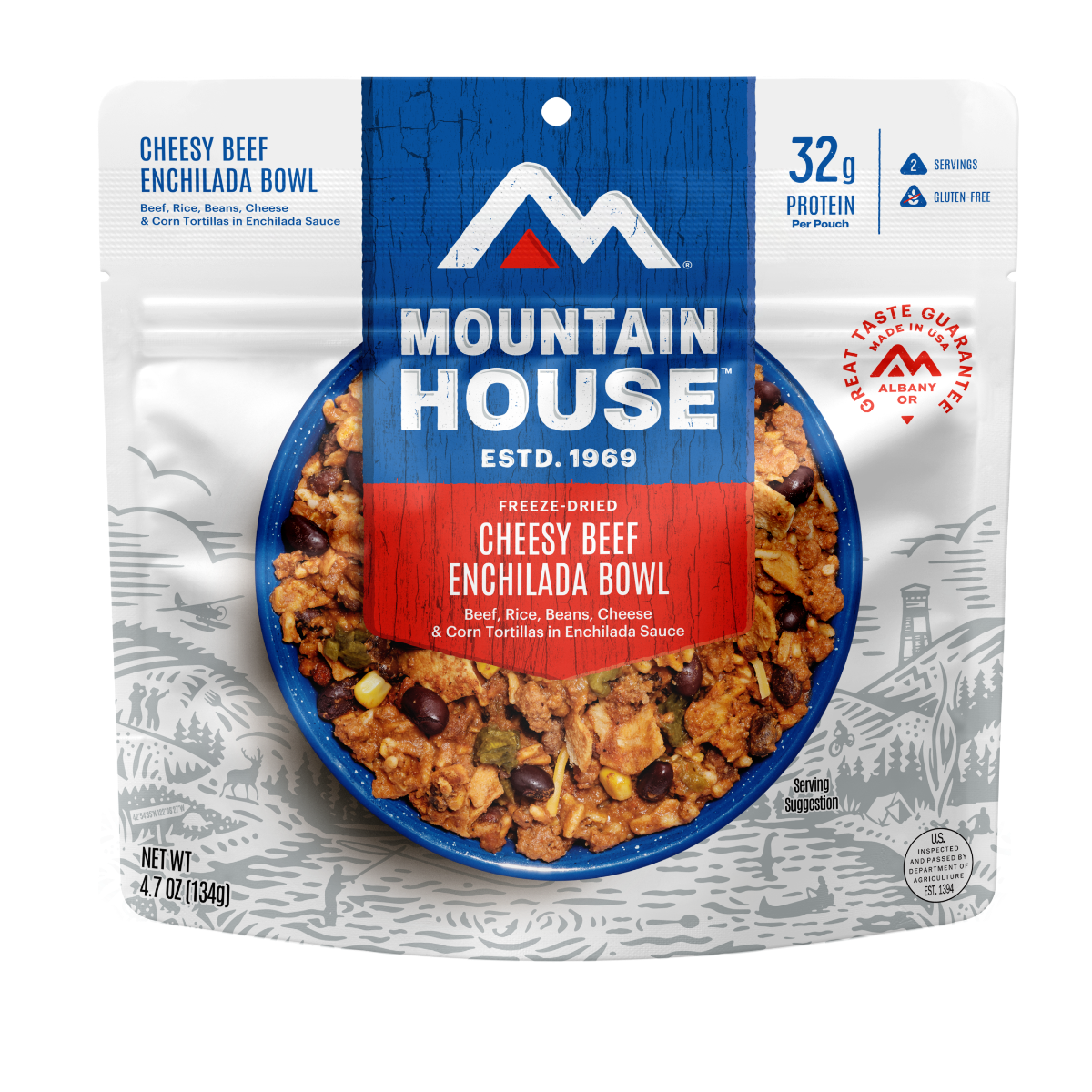 Mountain House Freeze Dried Cheesy Beef Enchilada Bowl - 55205