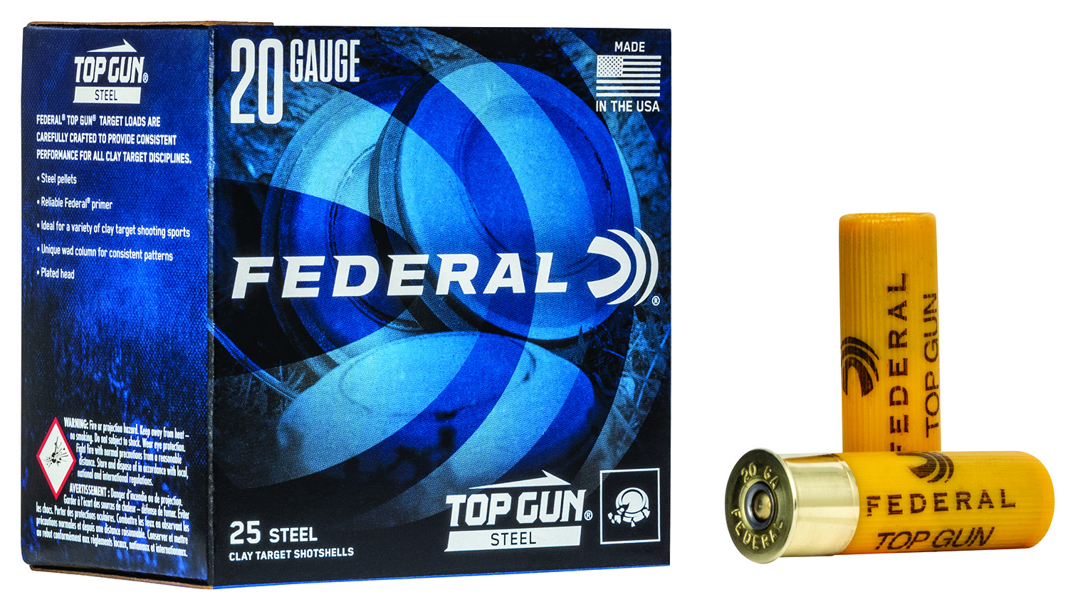 Federal 20ga 2.75" 7/8oz #7 Steel Shot Top Gun Shotshells 25rds - TG251 7