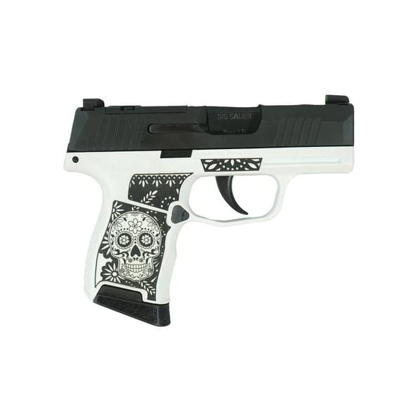 Sig Sauer P365 Sugar Skull 9mm 3.10" 10rds, Black/White
