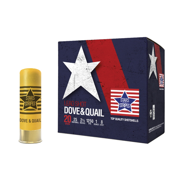 Stars and Stripes Dove & Quail 12 Gauge 2-3/4" #7.5 1 Ounce 25rds