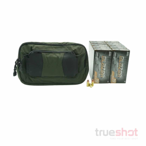 BUNDLE DEAL: Green Vertx Socp Tactical Fanny Pack and 500 Rounds of Ammo - CCI 9mm 115 Grain
