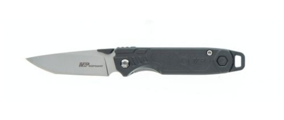 Smith & Wesson M&P Bodyguard Connect Folding Tanto Knife, Gray - 1100085