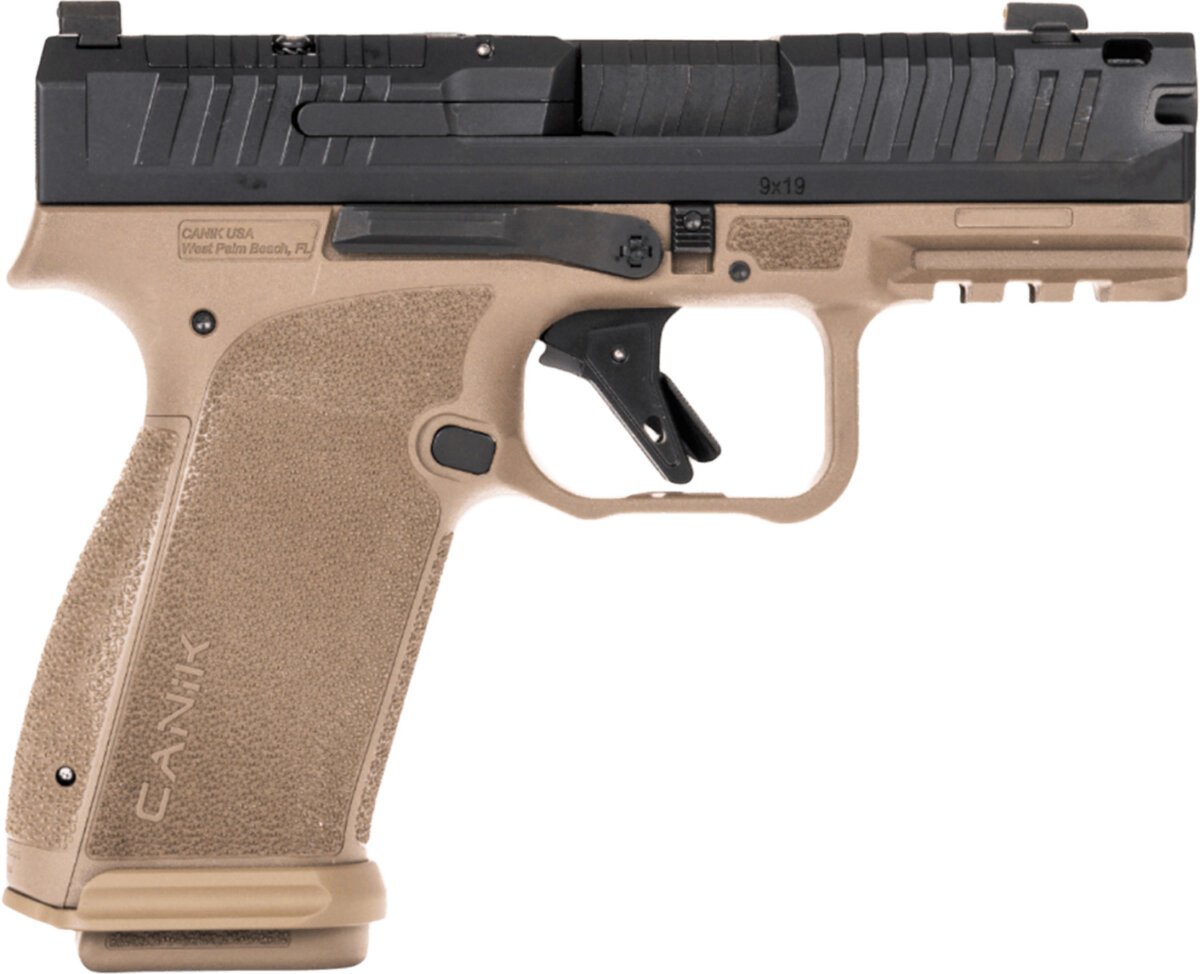 CANIK METE MC9 PRIME 9MM BK/FDE 17+1 OPTICS READY SLIDE CUT