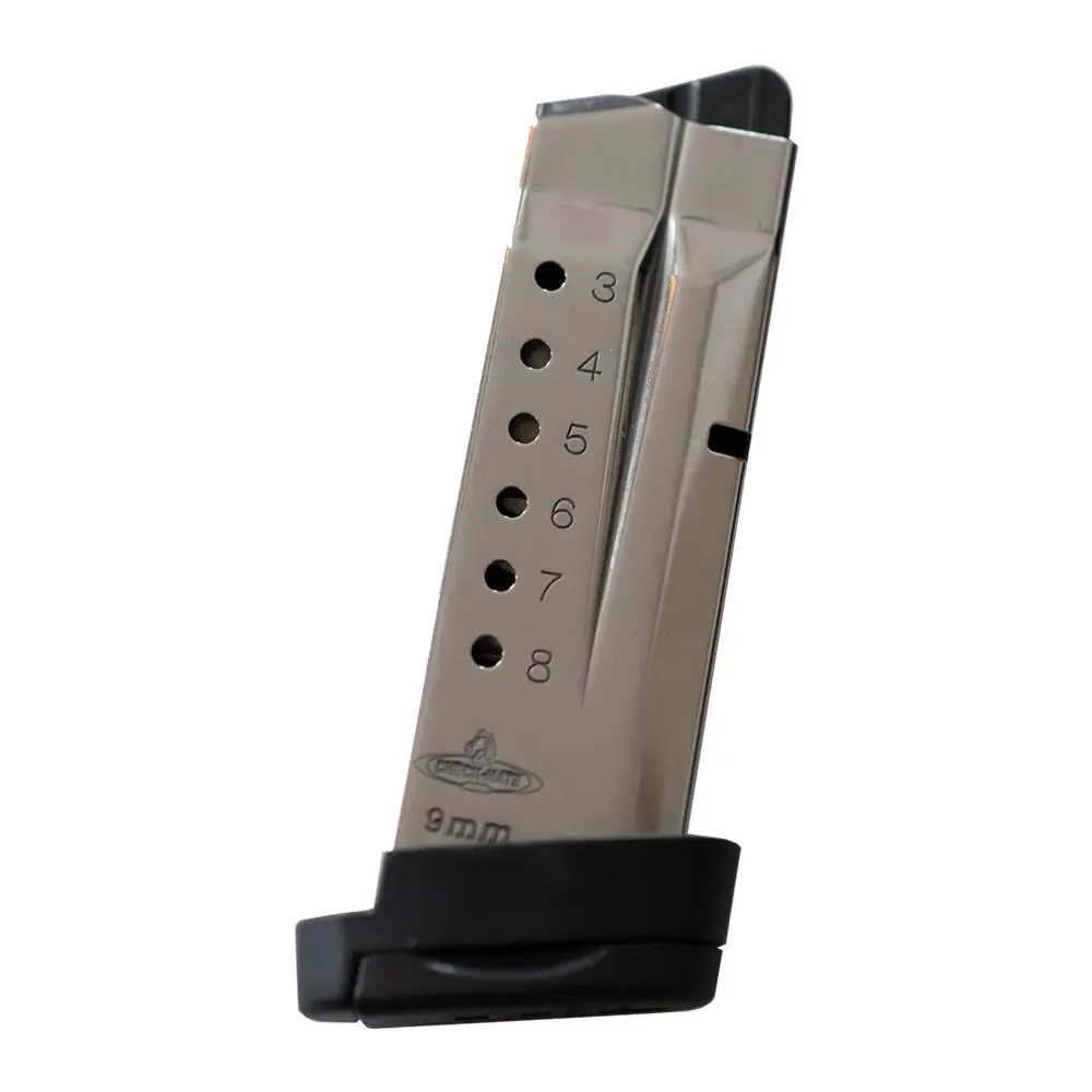 Check-Mate S SHIELD Compatible Handgun Magazine Stainless Steel 9mm Luger 8/rd