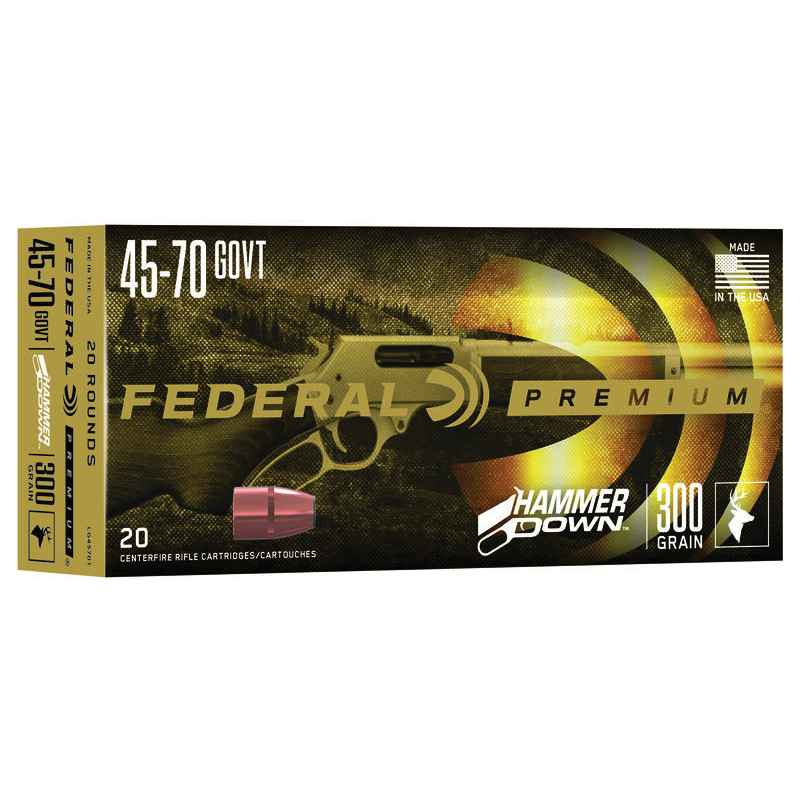 Federal HammerDown 300 gr BSP .45-70 Ammo, 20/pack - LG45701