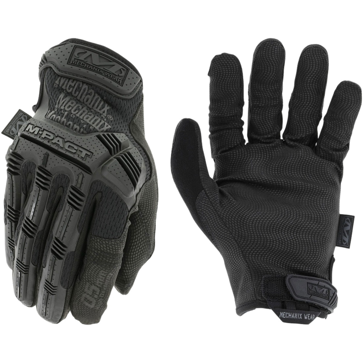 Mechanix Wear M-Pact Covert Black  Touchscreen Suede, Black, X-Large - MPSD-55-011