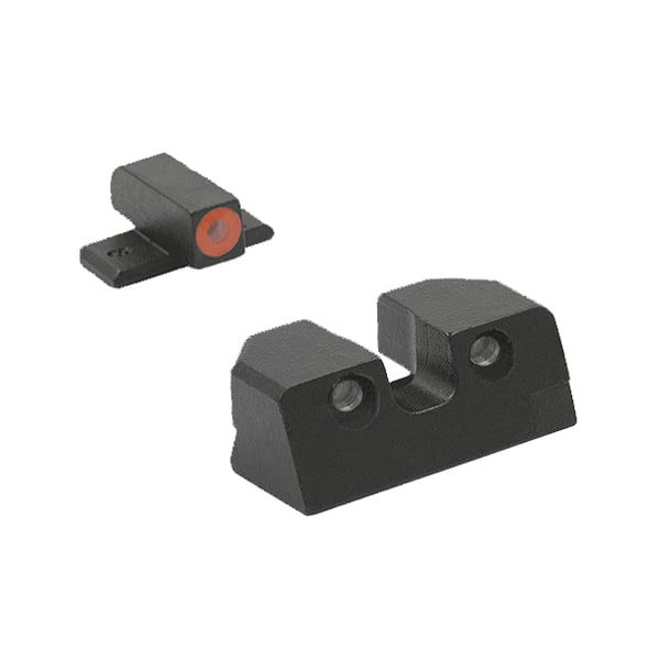 Mepro Hyper-Bright Night Sight Front/Rear, Yellow/Green - 401103121